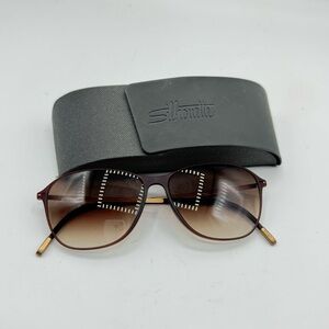 Silhouette Urban Sun 3191 Sunglasses Brown/Gold Gradient Square Rectangle